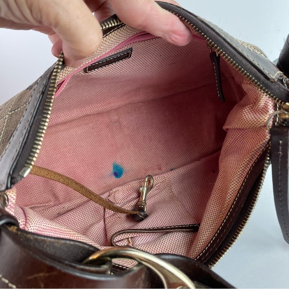 Dooney & Bourke Classic Leather Cloth DB Logo Purse 🍁 - Picture 9 of 11